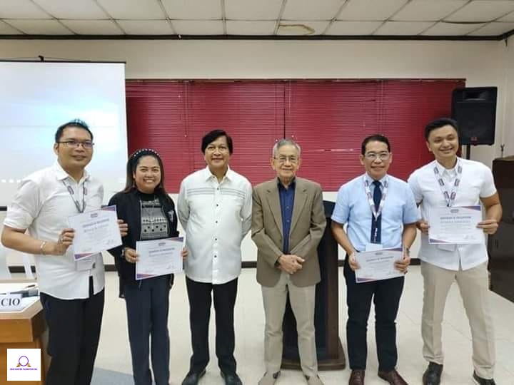 Gladys P. Nalangan with ASPAP President Dr. Edwin Martin (to her left) and the other paper presenters